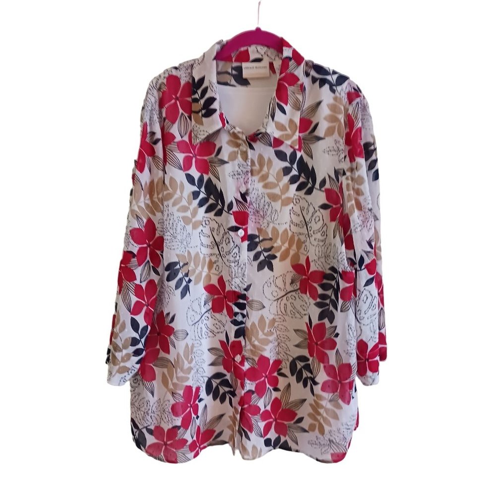 Alfred Dunner blouse, multicolored. Size 22, women's
